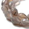 Natural Grey Agate Beads Strands G-P520-B08-01-4