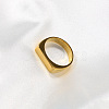 Rectangle 304 Stainless Steel Finger Rings for Men FS-WGDBD74-01-1