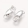Brass Lobster Claw Clasps KK-KK802-S-NR-2