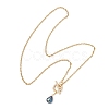 Natural Pearl Potato Pendant 304 Stainless Steel Cable Chain OT Necklaces NJEW-JN05951-5