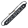 Word GOD IS PEACE Loom Pattern MIYUKI Seed Beads Bracelets for Women BJEW-C011-35-4