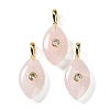 Natural Rose Quartz Pendants GG-CBA1AE1-02G-04-1