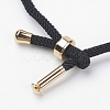 Cotton Twisted Cord Bracelet Making MAK-L012-03-2