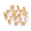 Real 18K Gold Plated Brass Ear Nuts X-KK-L147-214-NR-2