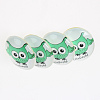 Cartoon Owl Printed Glass Oval Cabochons X-GGLA-N003-20x30-B11-3