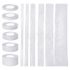 6 Styles 6 Rolls Polyester Ribbons SRIB-TA0001-27-1