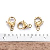 Ion Plating(IP) 304 Stainless Steel Lobster Claw Clasps STAS-H353-C-02G-4