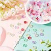 SUPERFINDINGS 200Pcs 10 Colors Transparent Czech Glass Beads GLAA-FH0001-44-4