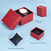 Square Paper Watch Storage Boxes CON-WH0087-30C-5