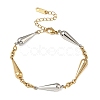 Two Tone 304 Stainless Steel Link Bracelets for Women BJEW-A169-02GP-4