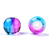 Mixed Style & Mixed Color Round Spray Painted Glass Beads DGLA-X0003-4mm-4
