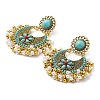 Resin Boho Stud Earrings EJEW-I288-01B-2