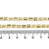 Electroplate Glass Beads Strands GLAA-Q101-02A-HP01-4