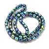 Electroplate Glass Beads Strands EGLA-D030-06G-2
