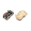 Halloween Theme Rack Plating Alloy Enamel Pendants X1-ENAM-N056-393A-KCG-2