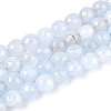 Dyed Natural White Jade Beads Strands X-G-T139-6mm-60-24-4