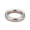 Non-Tarnish 304 Stainless Steel Spring Gate Rings X-STAS-M296-01P-D-2