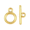 Ring Brass Toggle Clasps KK-G548-33G-2