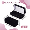 Velvet Jewelry Cases CON-WH0100-16-2