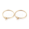 316 Surgical Stainless Steel Hoop Earrings Findings STAS-K146-039-20mm-G01-1
