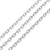 Tarnish Resistant 304 Stainless Steel Faceted Cable Chains CHS-G027-03P-1
