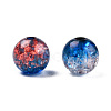 Transparent Crackle Acrylic Beads CACR-N002-15A-4