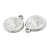 Non-Tarnish 304 Stainless Steel Pendants STAS-L020-006P-2