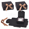 Square Cardboard Paper Jewelry Gift Boxes CBOX-WH0003-35B-1