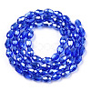 Electroplate Glass Beads Strands EGLA-R008-6x4mm-8-2