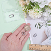 3Pcs 3 Styles 304 Stainless Steel Spring Gate Rings STAS-ME0003-74-3