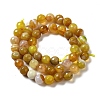 Natural Striped Agate/Banded Agate Beads Strands G-A246-6mm-15-3