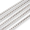 Non-Tarnish 3.28 Feet 304 Stainless Steel Box Chains X-CHS-L017-07B-1