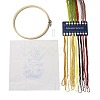 DIY Mushroom Pattern Embroidery Starter Kits DIY-L068-01C-2