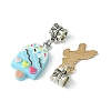 10Pcs 10 Styles Alloy Enamel & Resin European Dangle Charms PALLOY-FZ00006-2