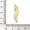 Rack Plating Brass Micro Pave Clear Cubic Zirconia Pendants KK-Z064-10G-3
