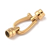 Ion Plating(IP) 304 Stainless Steel Cord Locks STAS-C109-25G-2