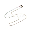 Ion Plating(IP) 304 Stainless Steel Serpentine Chain Necklace for Men Women NJEW-G076-01B-M-2