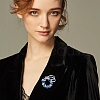 Flower Alloy Rhinestone Brooches for Backpack Clothes PW-WG5389A-01-2