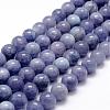 Natural White Jade Imitation Aquamarine Beads Strands G-F364-15-10mm-1