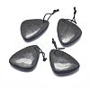 Natural Shungite Pendants G-F675-20-1