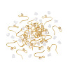 32Pcs 4 Styles Brass Pave Clear Cubic Zirconia Earring Hooks KK-TA0008-45-3
