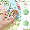 250G UV Plating Rainbow Iridescent Opaque Acrylic Beads PACR-CJ0001-38B-2