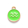 Alloy Enamel Pendants ENAM-S124-01B-06J-2