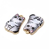Alloy Enamel Pendants ENAM-M046-12G-E-4
