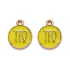 Alloy Enamel Pendants ENAM-S124-01B-14B-1