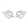 Non-Tarnish Valentine's Day 201 Stainless Steel Pendants X-STAS-S081-003-2