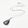 Brass Pendant Necklaces NJEW-JN02046-2