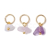 30Pcs 30 Styles Natural & Synthetic Mixed Gemstone Chip Charms PALLOY-JF02874-02-3