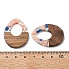 Resin and Walnut Pendants FIND-R051-10A-3