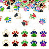 30Pcs 5 Colors Alloy Enamel Pendants FIND-TA0006-07-1